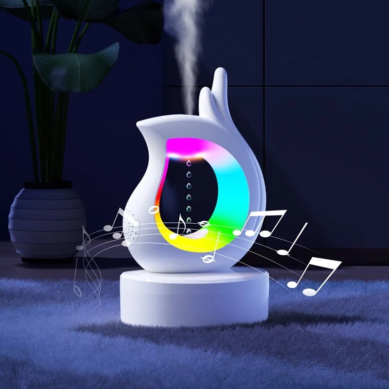 Universal Portable Bluetooth Speaker Anti-Gravity Air Humidifier Atmosphere RGB Night Light Heavy Bass Bedroom Music Player