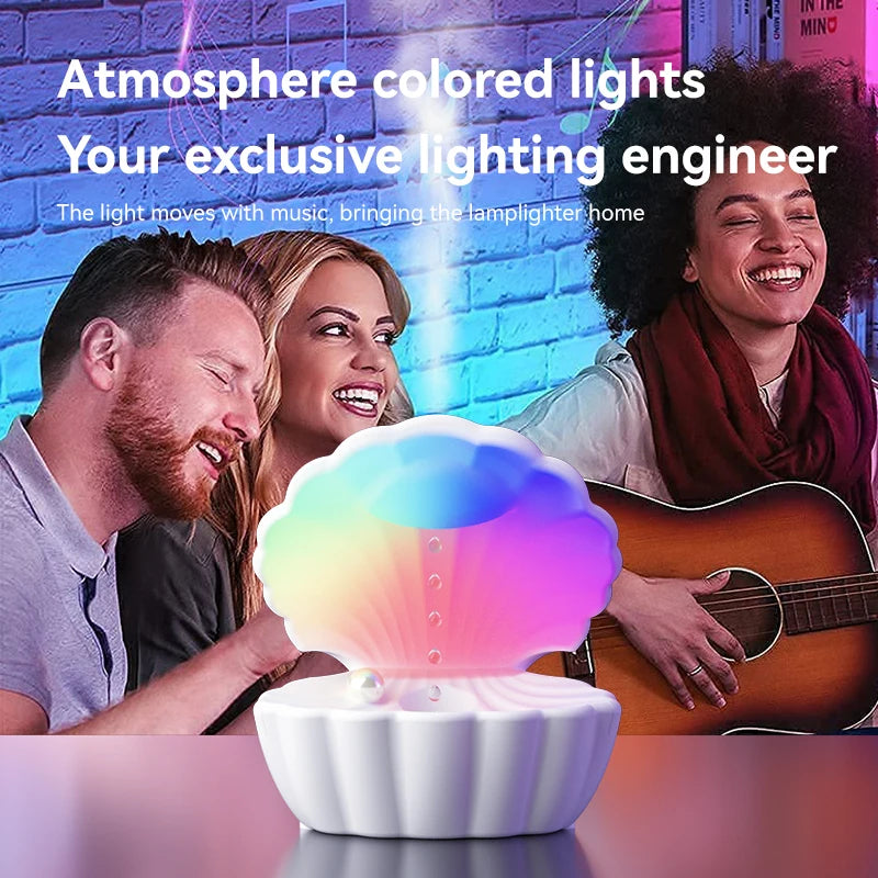 Universal Portable Bluetooth Speaker Anti-Gravity Air Humidifier Atmosphere RGB Night Light Heavy Bass Bedroom Music Player