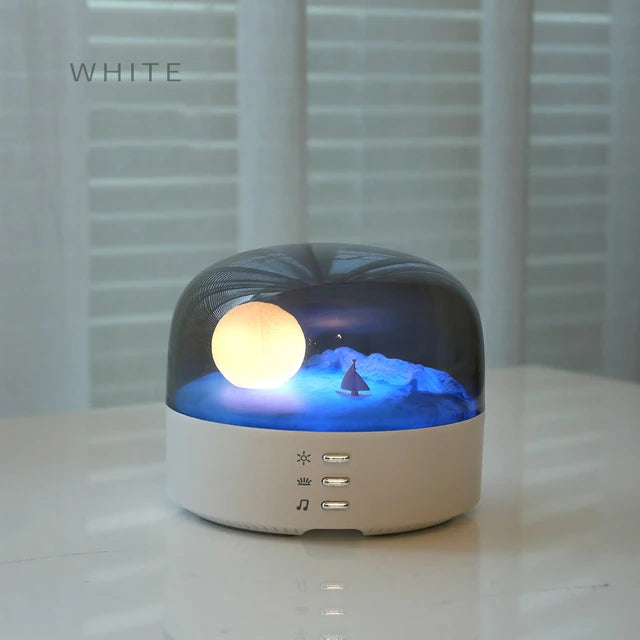 Mini Portable Bluetooth Speaker Ambient Light High Quality Sound Bluetooth Music Box with Dimming Soft Light Wireless Music Play