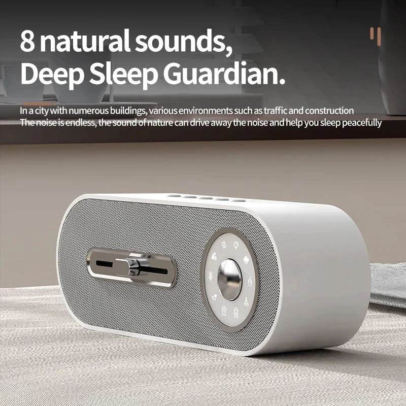 New White Noise Bluetooth Voice of Nature Speaker Portable Sleep Aid Speakers Subwoofer RGB Light Support TF Card / AUX / U Disk