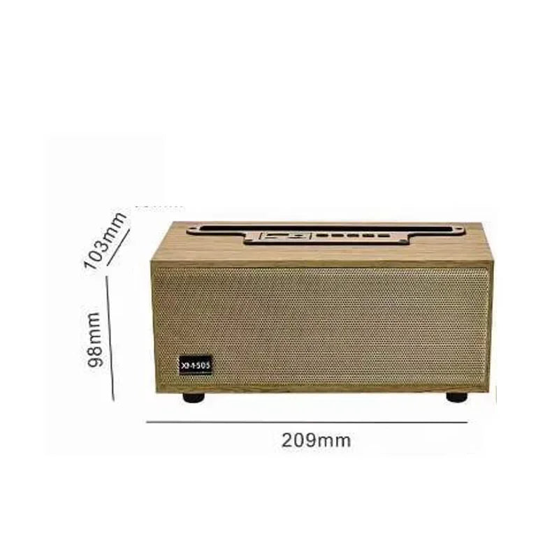 Multifunctional Desktop Bluetooth Speaker, Retro Computer Speaker, Wooden FM Radio, Subwoofer, Echo Wall, Caixa De Som AUX \ TF