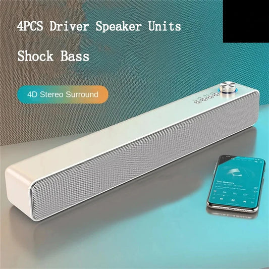 Bluetooth Speaker Subwoofer Soundbar TV Audio Echo Wall Computer Speaker Home Theater Music Wireless Blueooth Speaker Gift