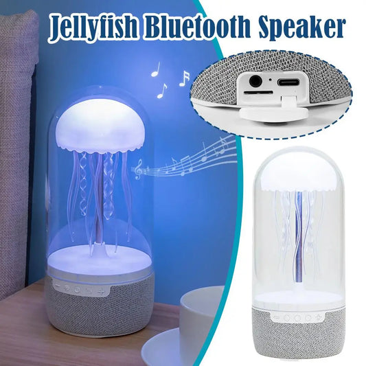 Creative Jellyfish Mood Light With Bluetooth 5.2 Speaker Speaker Wireless Speaker 3D Surround Music Player Audio Home Decoration