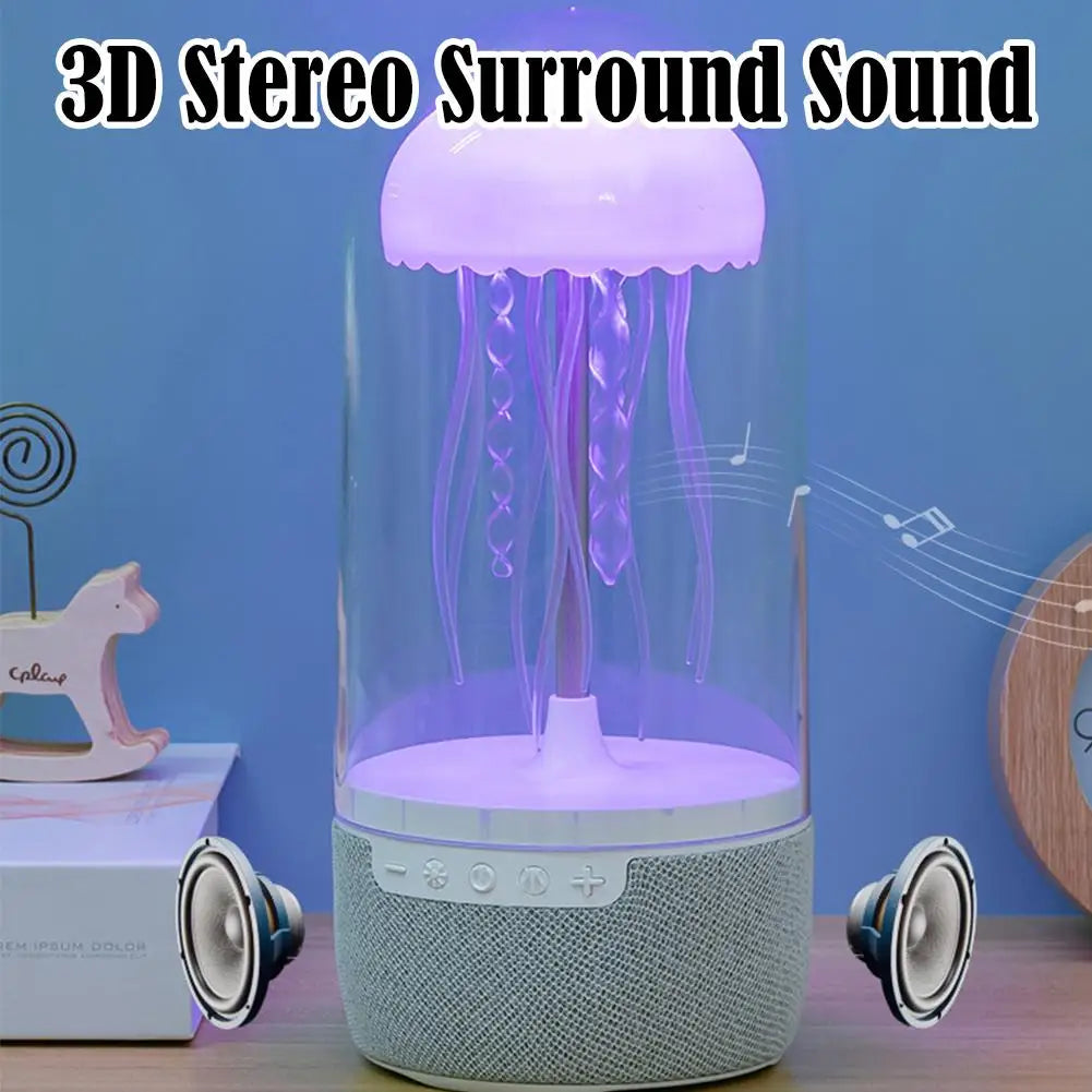 Creative Jellyfish Mood Light With Bluetooth 5.2 Speaker Speaker Wireless Speaker 3D Surround Music Player Audio Home Decoration